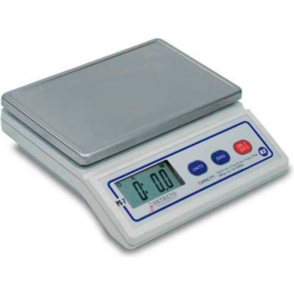 Detecto Detecto PS7 NSF Digital Portion Scale 7 lb Multi Capacity, 8" x 5" Stainless Steel Platform PS7